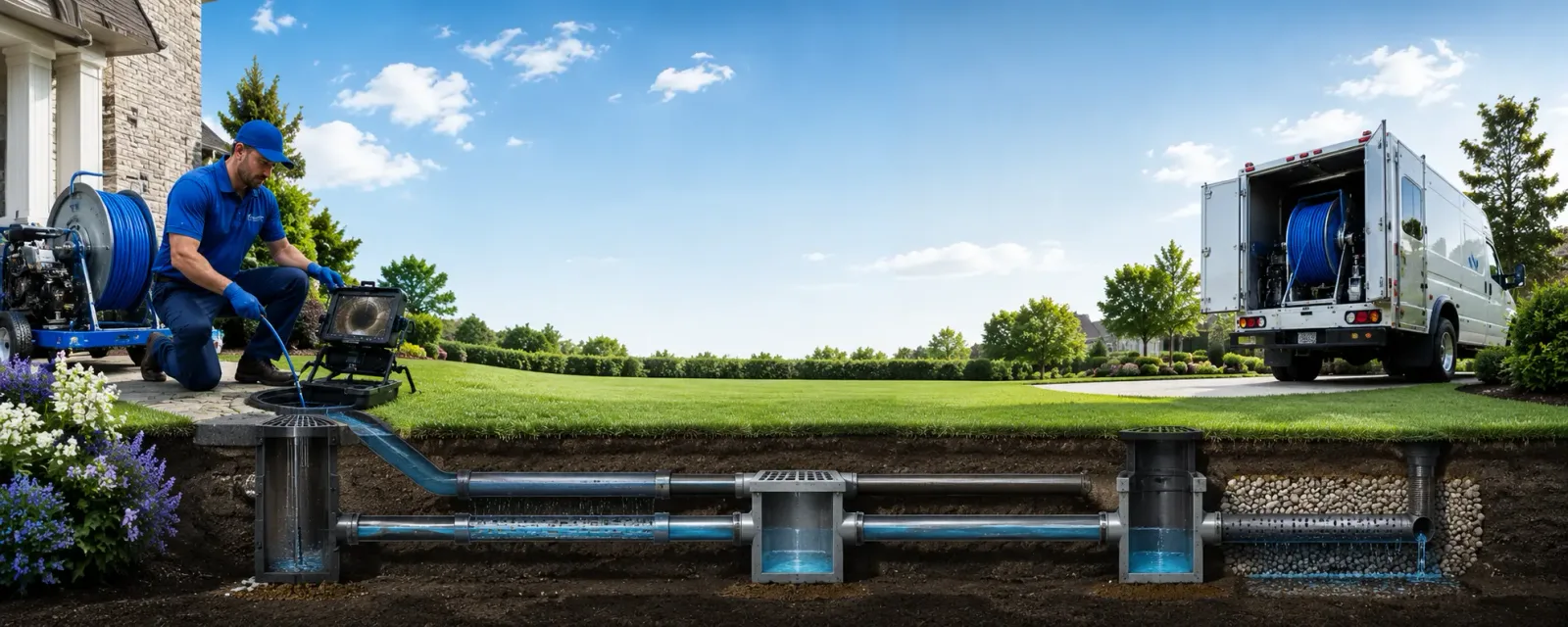 Outdoor drain cleaning information for Amasa, MI